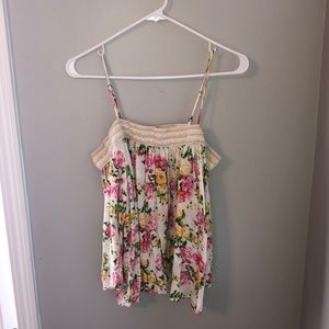 Floral over the shoulder blouse